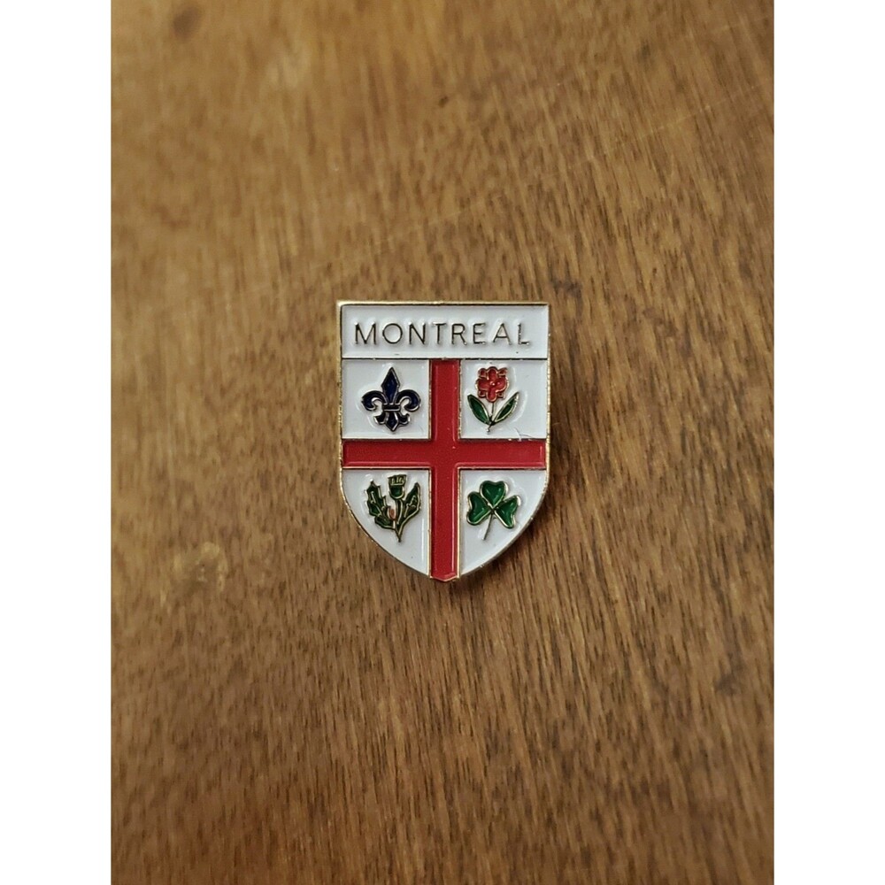 Montreal Crest Logo Lapel Pin Shield Pennant